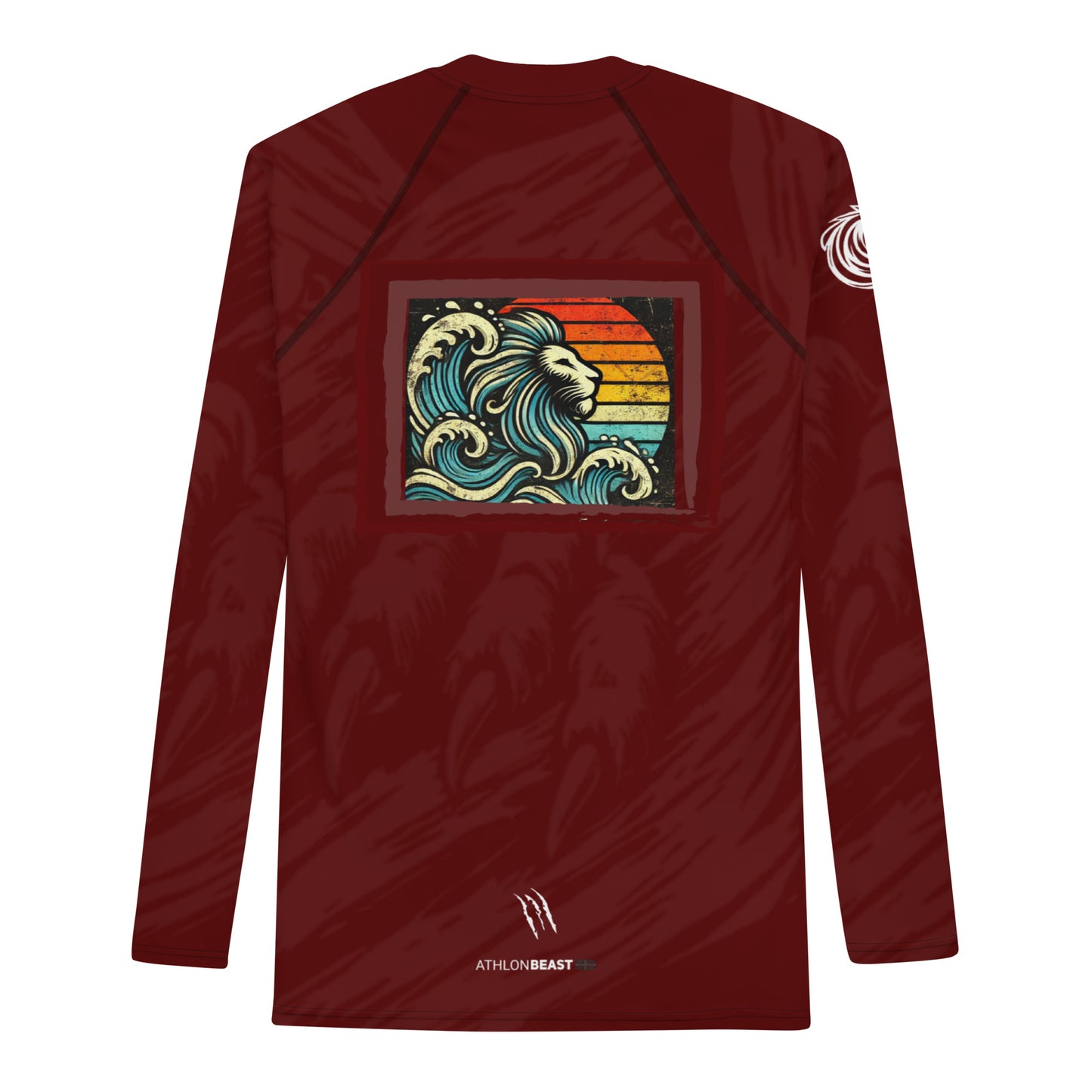 LION Blood Red Men's Rash Guard