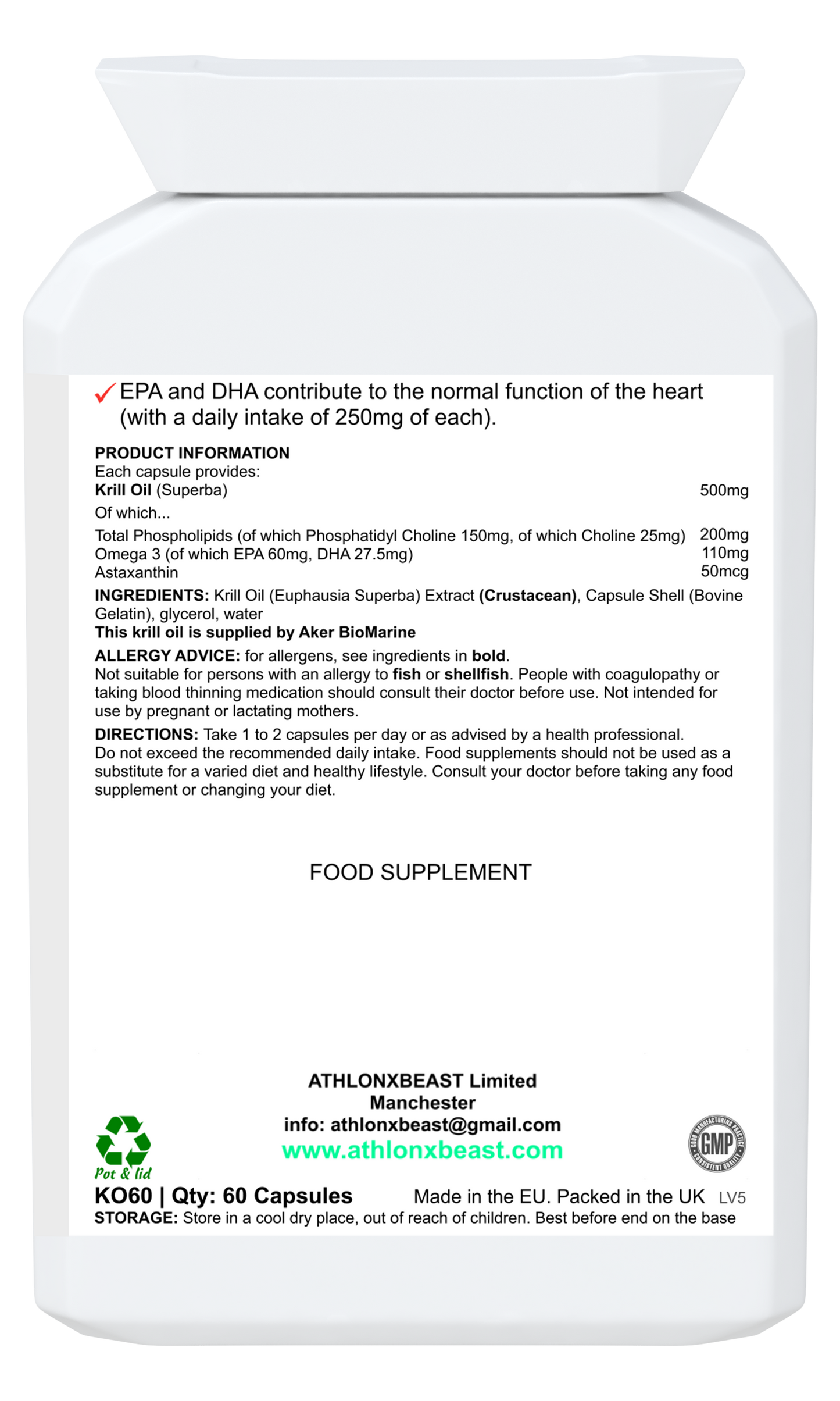 SEA BEAST KRILL OIL (60)