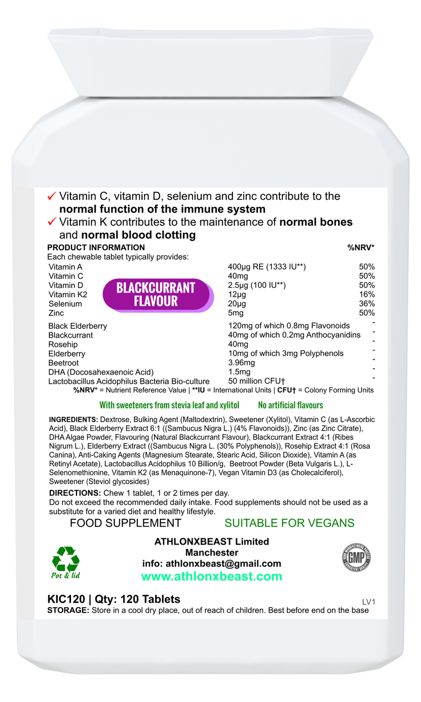 MIN BEAST VITAMINS GUMMIES - AXB ENERGY