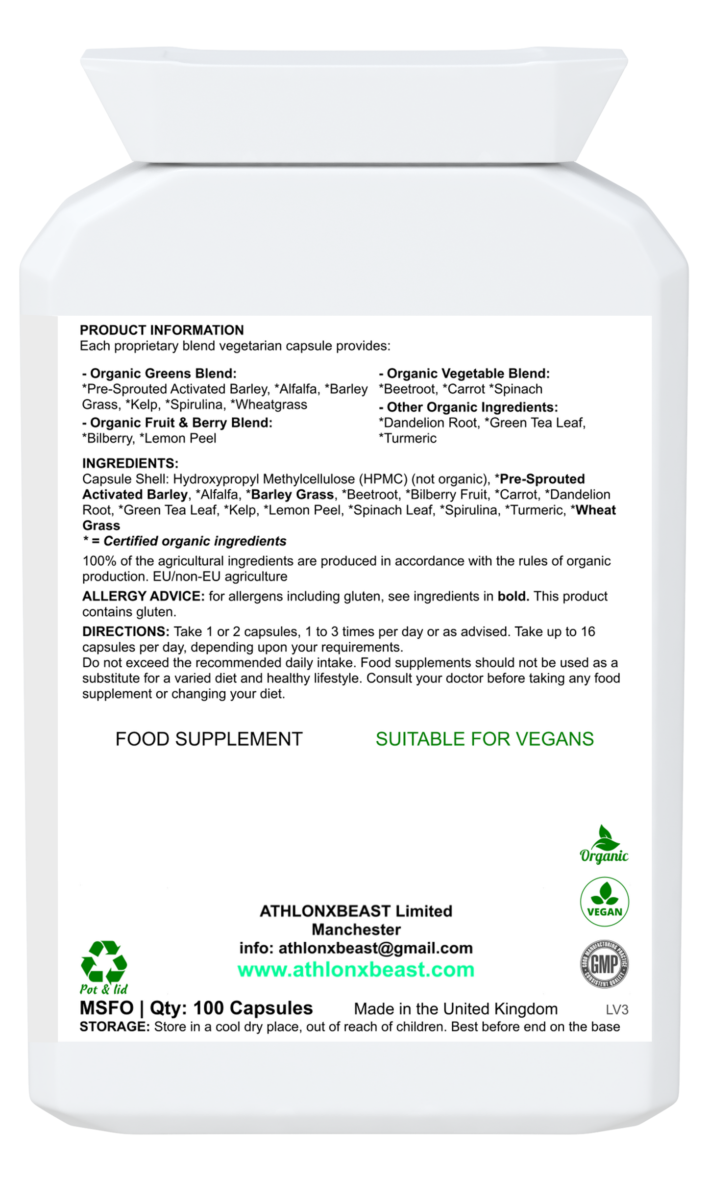 NATURAL PLUS Nutrients (100 caps)