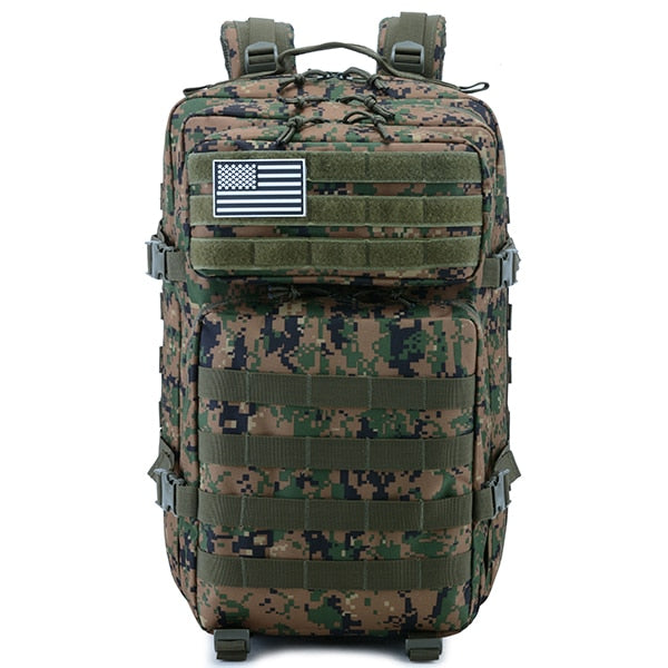 50L Camo Military Tactical Backpack for Beast- Molle Design, Waterproof, Perfect for Hunting, Trekking, and Bug Out Situations
