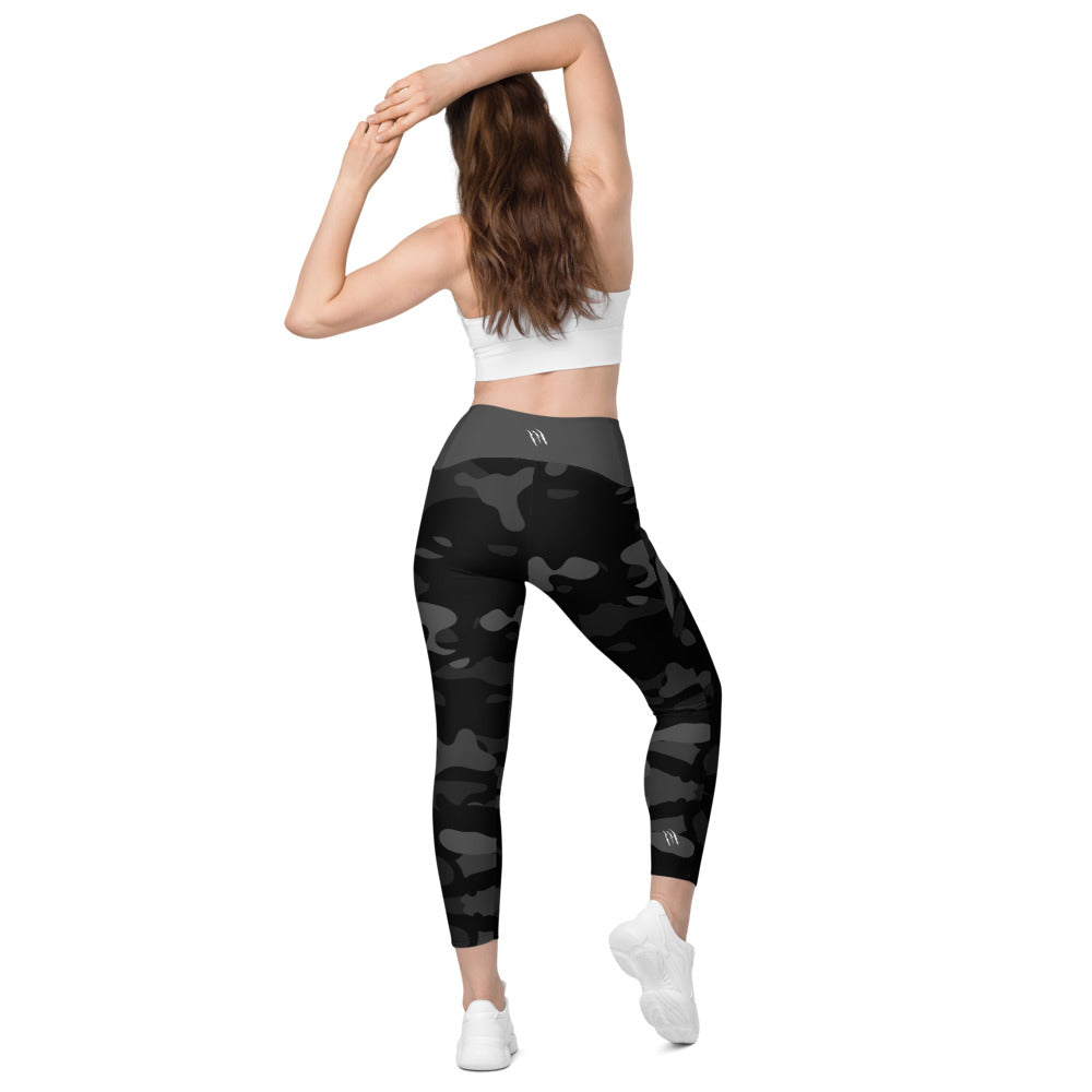 CAMO DARK FULL CAMO ECLIPSE Leggings with pockets