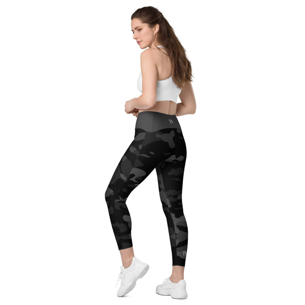 CAMO DARK FULL CAMO ECLIPSE Leggings with pockets