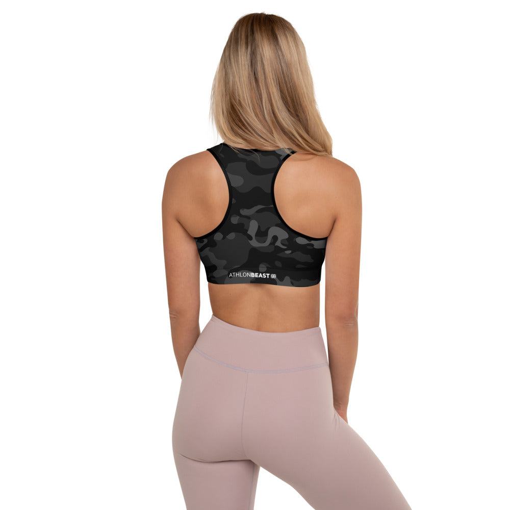 CAMO DARK CAMO ECLIPSE Padded Sports Bra