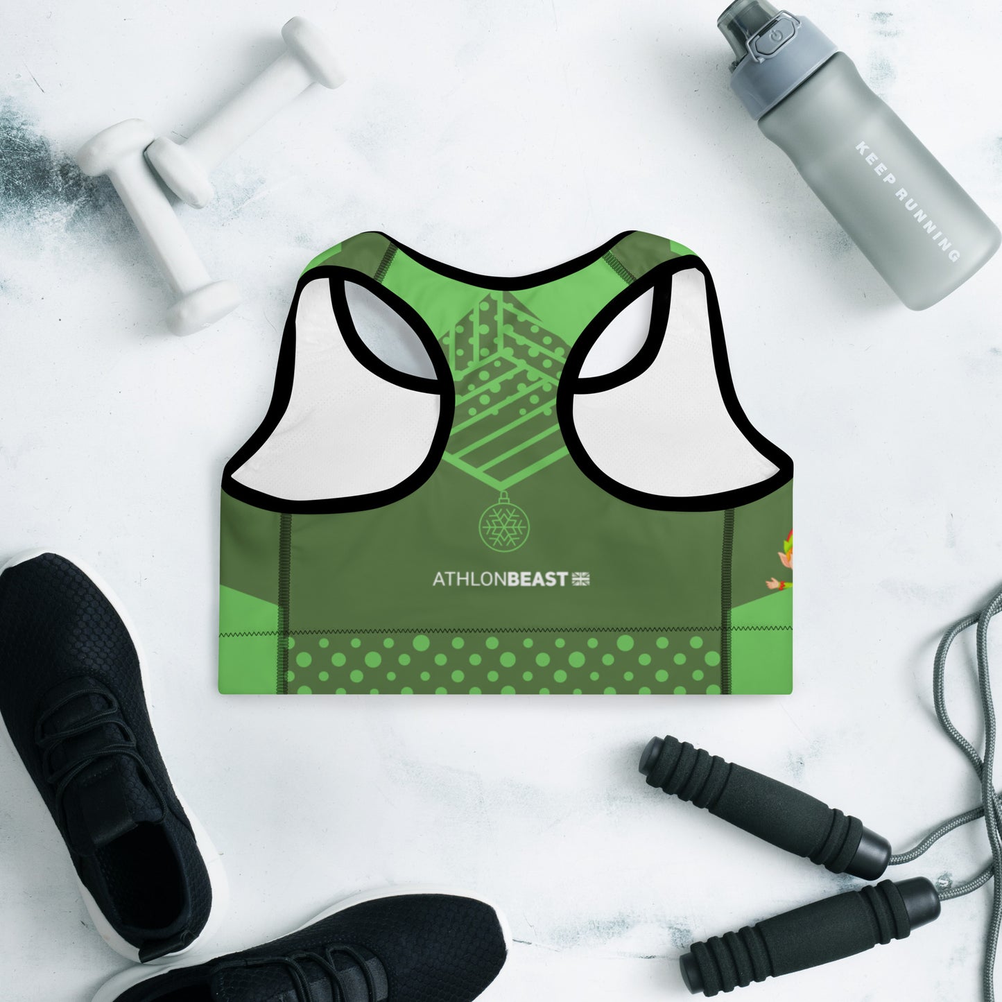 MERRY ELFMAS Padded Sports Bra