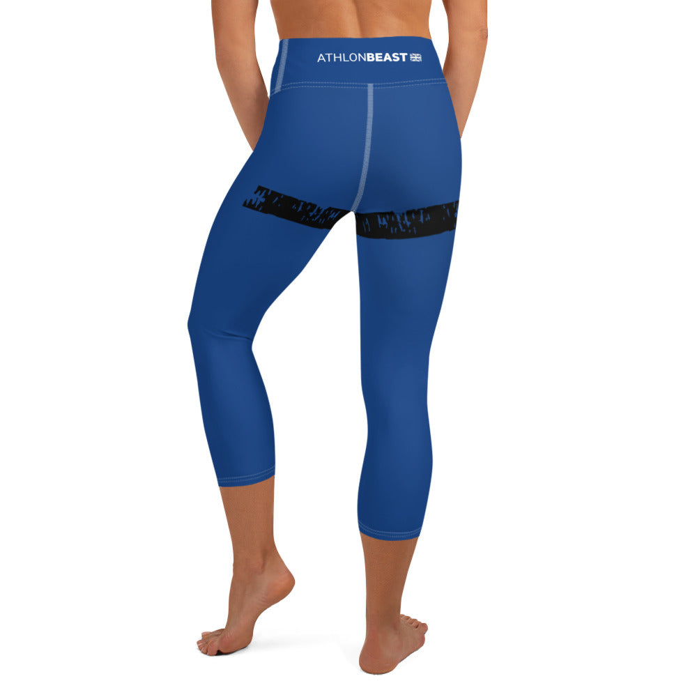 AxT Blue Yoga Capri Leggings