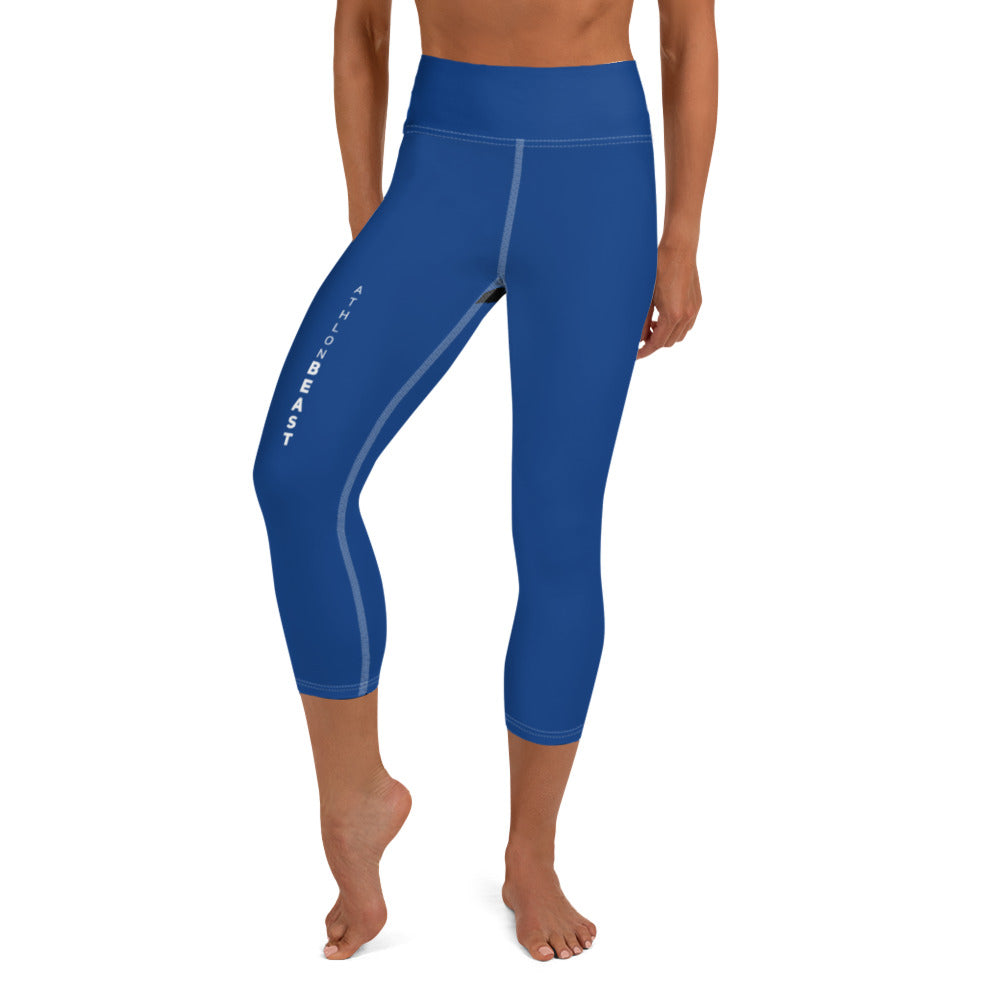AxT Blue Yoga Capri Leggings