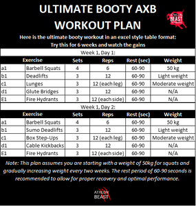 The Ultimate Booty Gains Plan A 6 Week Guide to Sculpting Your