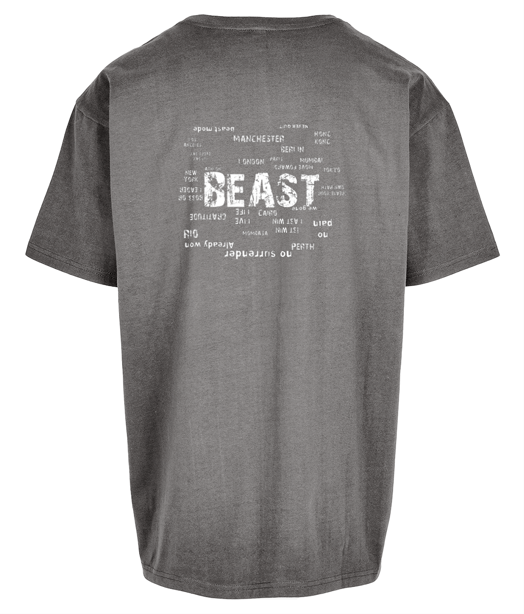 Oversized tee wht world beast 2.1