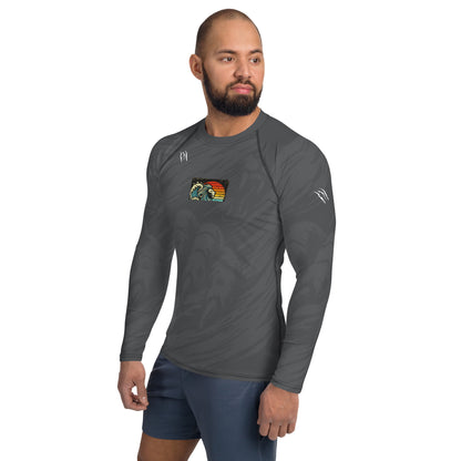 LION Cracked Pepper Men's Rash Guard