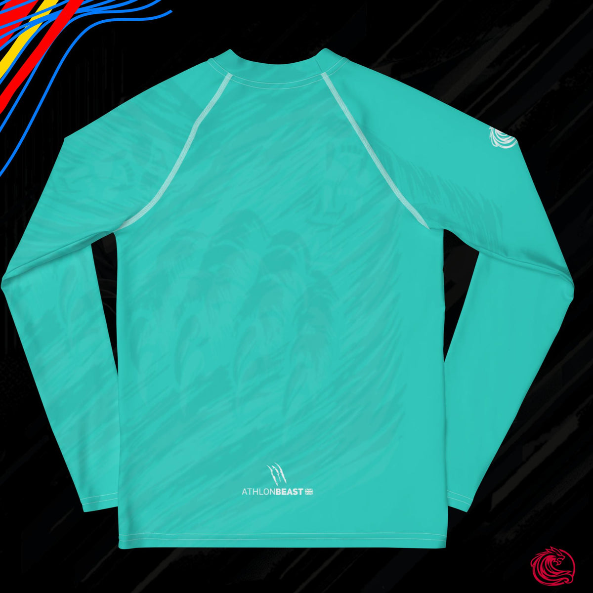 Turquoise Rash Guard RIP Turquoise Blue Youth Rash Guard – UPF 50+ Protection for Active Ki ...