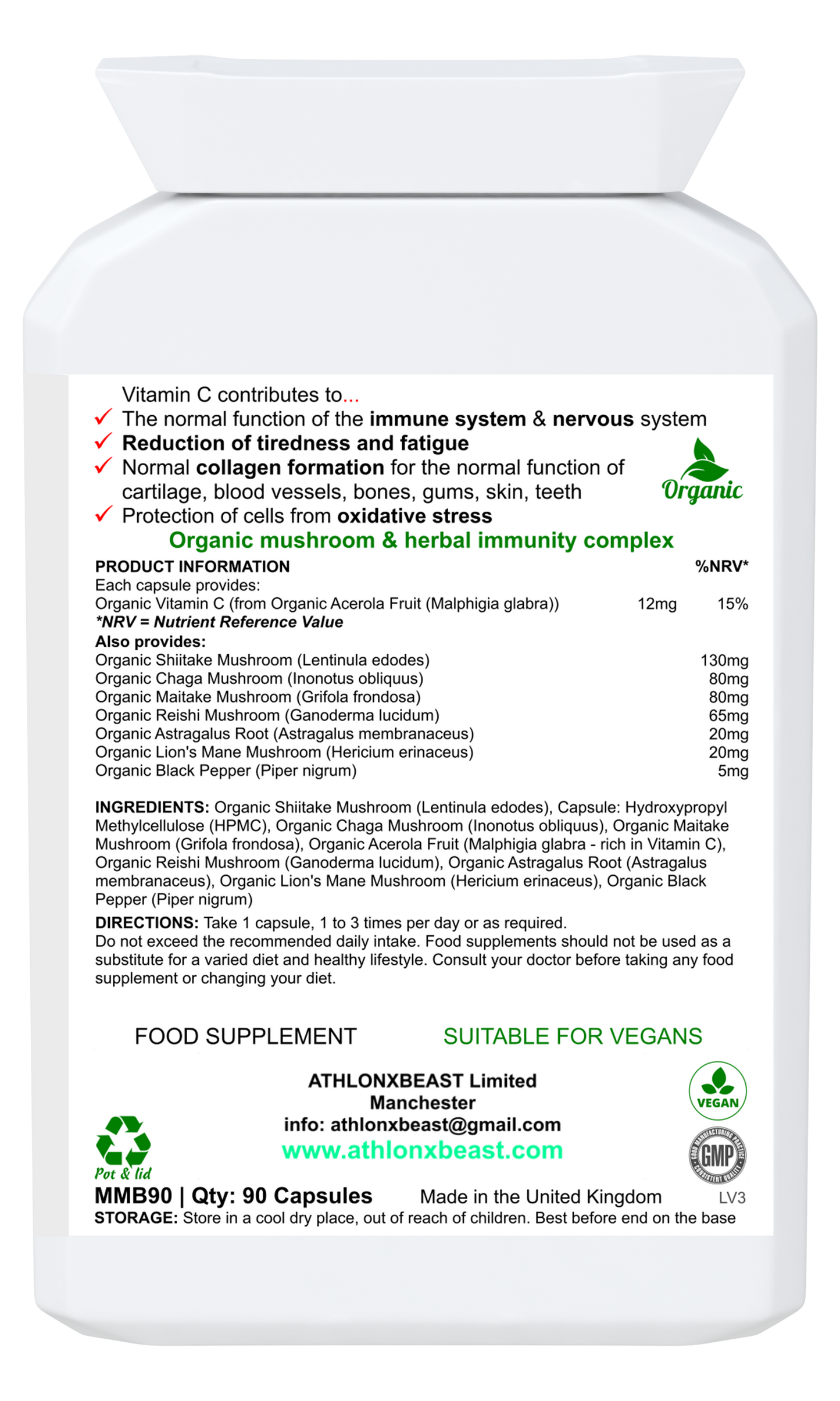 IMMUNITY MUSHROOM MIX - AXB ENERGY