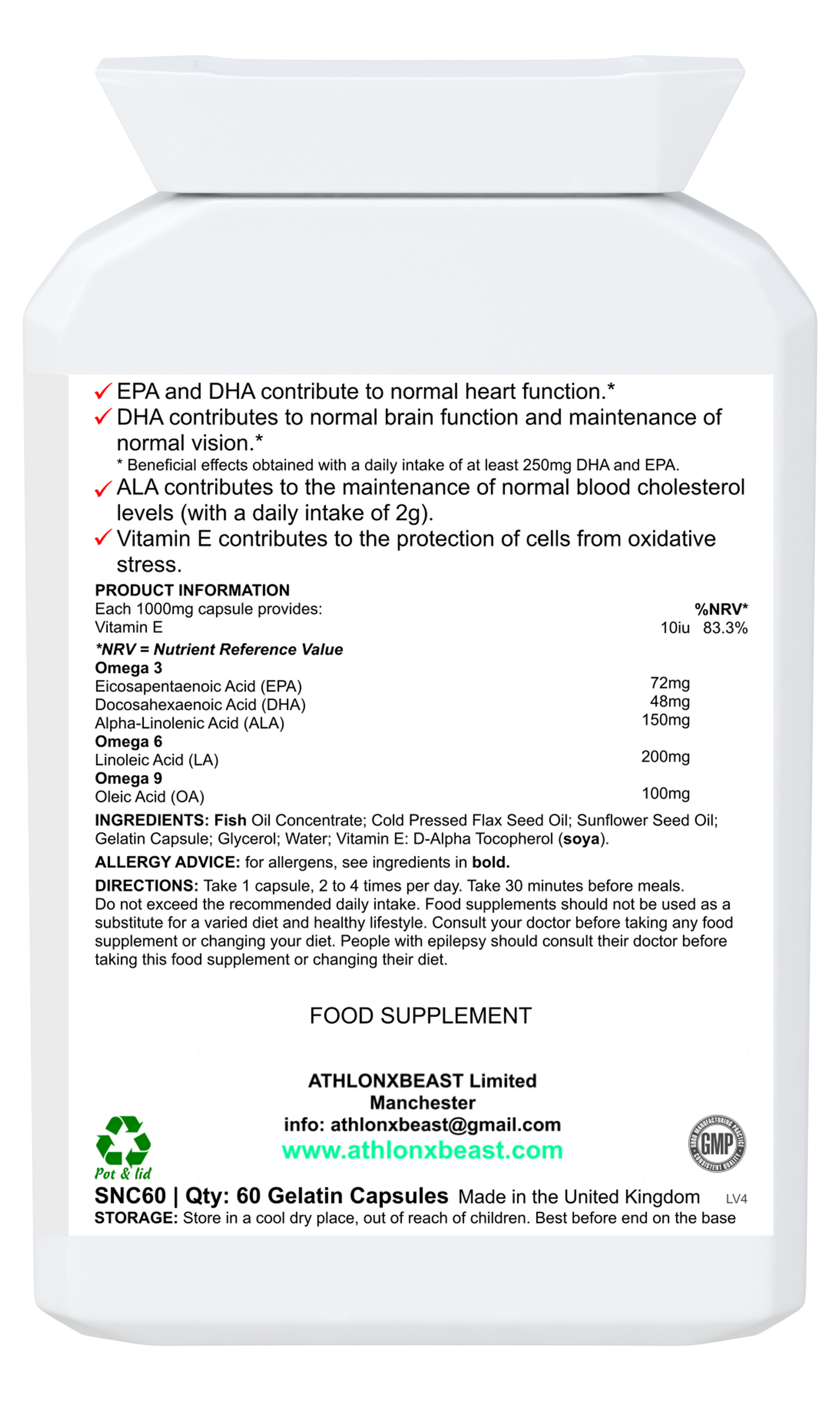 Essential BEAST OILS (60 caps)