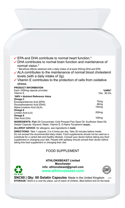 Essential BEAST OILS (60 caps)