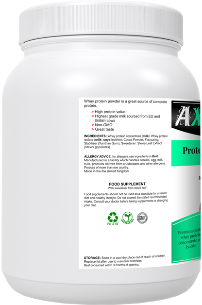 2 Month Supply of AXB Energy Chocolate Protein Powder for Optimal Workout Recovery and Performance - The Ultimate Gym Protein Supply Drop